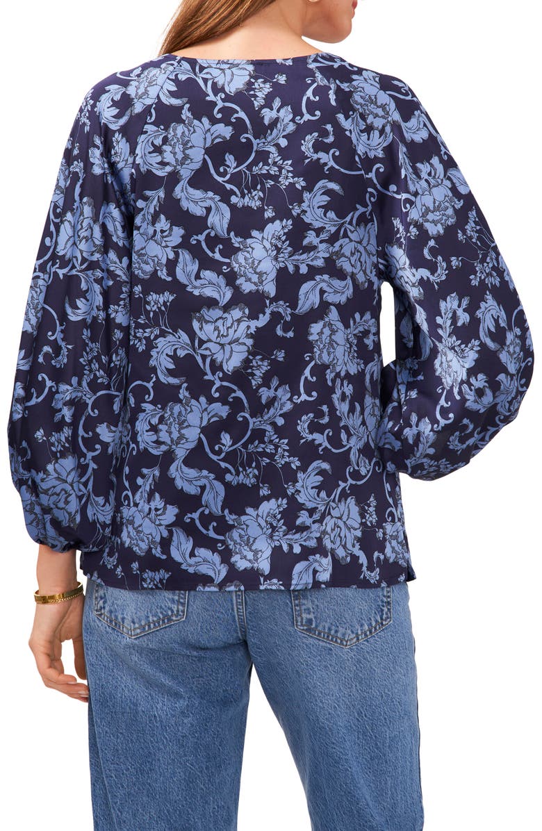 Vince Camuto Floral Print Top, Alternate, color, 