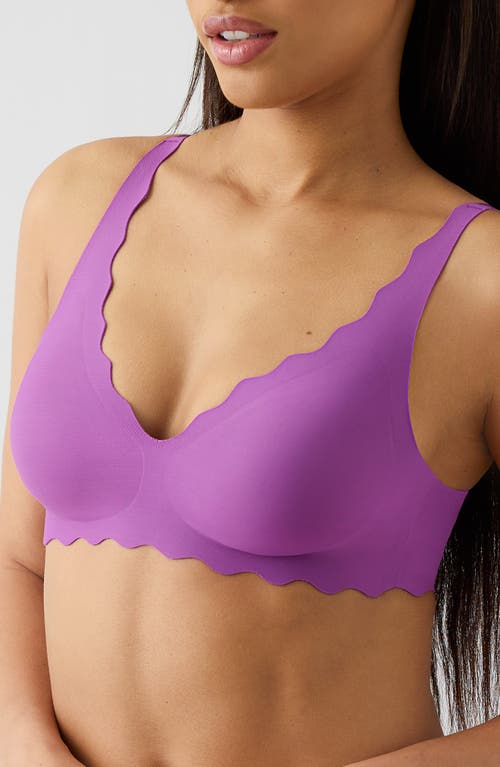 B.tempt'd By Wacoal B.wow'd Wireless Convertible T-shirt Bra In Purple