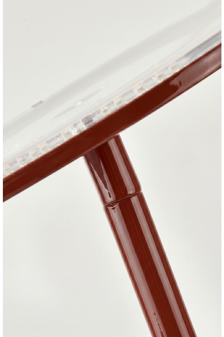 Sky 65" Modern LED Torchiere Floor Lamp with Adjustable Shade, Alternate, color, Red