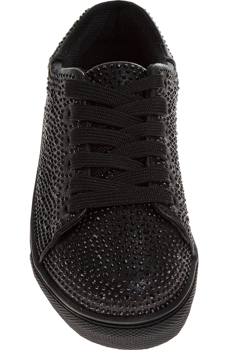 BADGLEY MISCHKA Kids' Rhinestone Sneaker, Alternate, color,