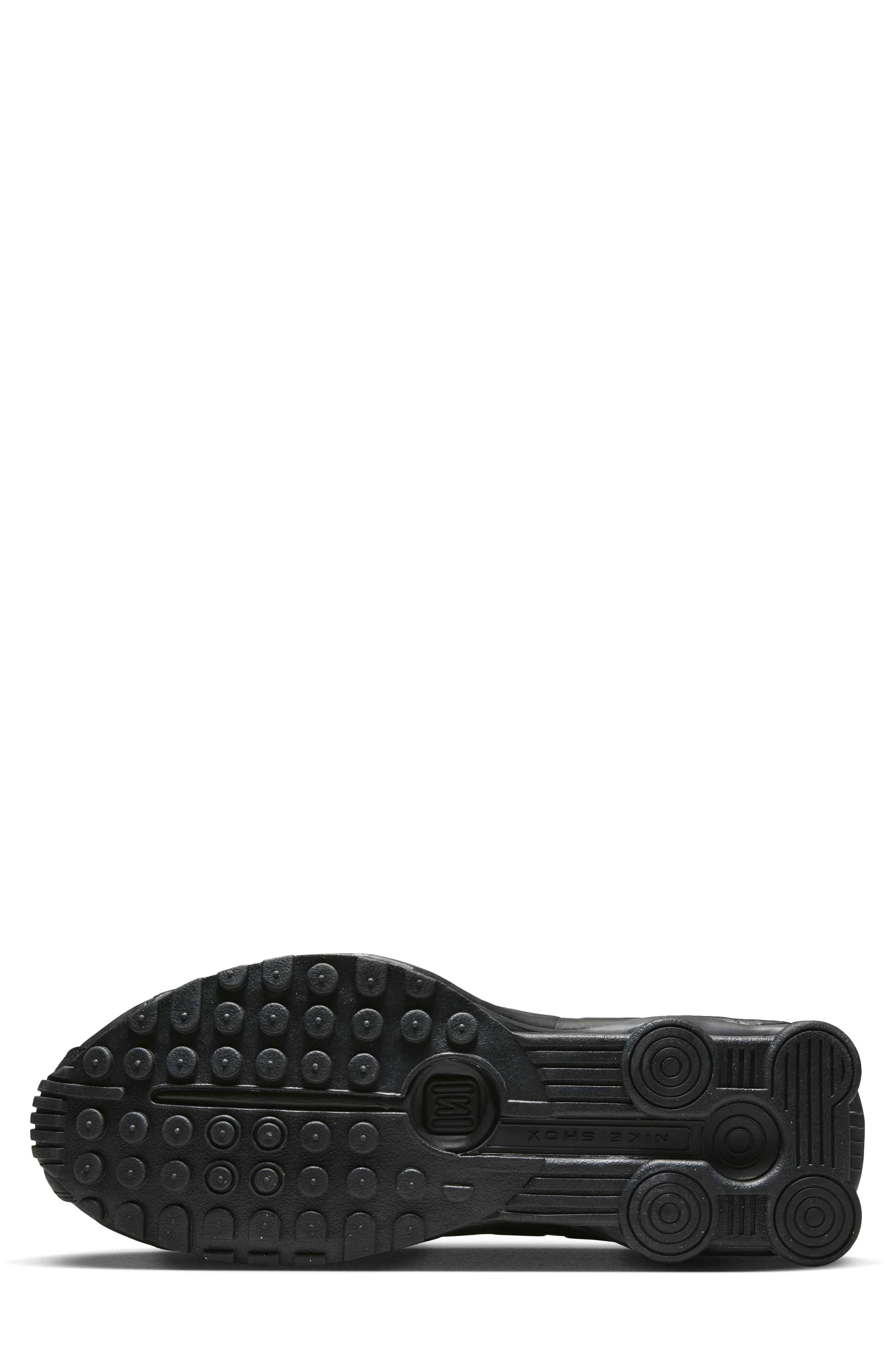 Nike Shox R4 Sneaker, Alternate, color, 001 Black/Black/Bright Crimson/Black