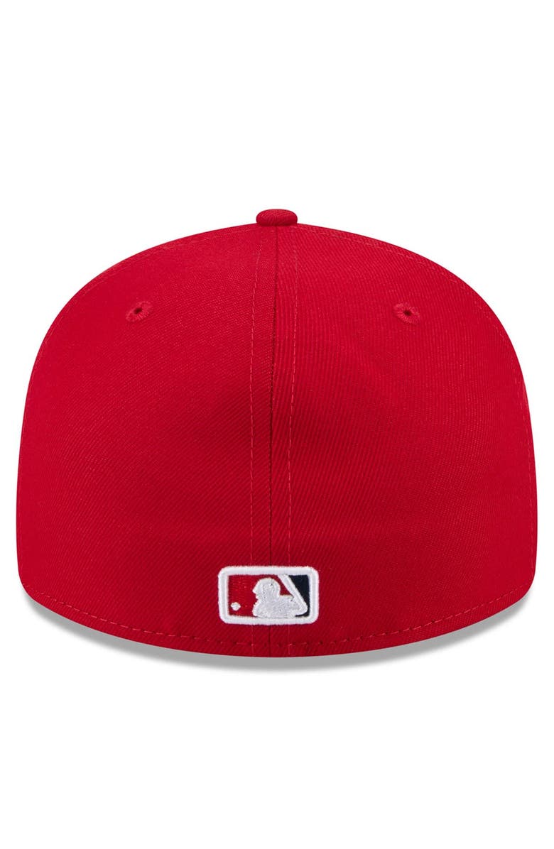 New Era Men's New Era Red Los Angeles Angels 2025 Jackie Robinson Day Retro Crown 59FIFTY Unstructured Fitted Hat, Alternate, color, Red