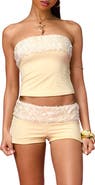 EDIKTED Sequin Tube Top