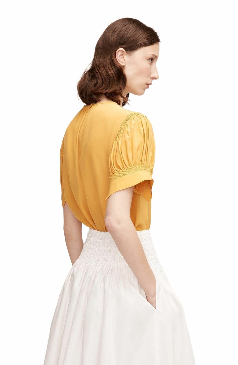 Rebecca Taylor Short Sleeve Cdc Blouse, Alternate, color, Zinnia