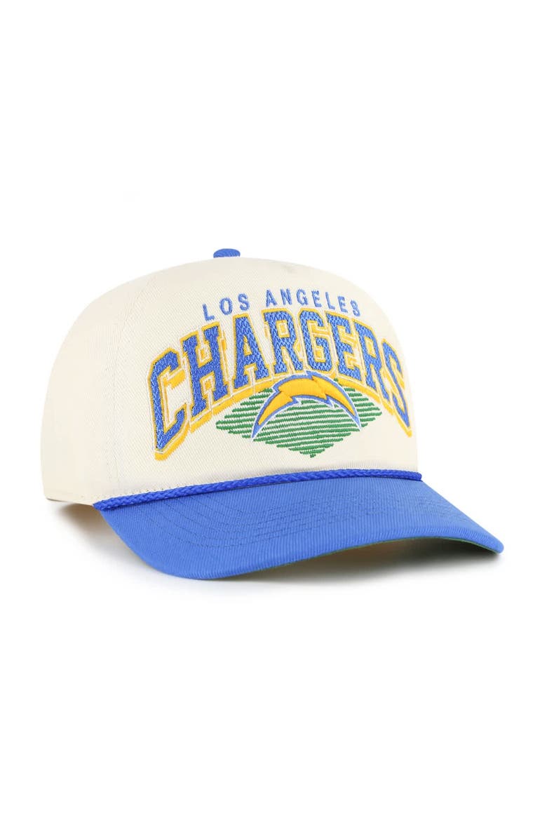 '47 Men's '47  Cream Los Angeles Chargers Pomona Rope Adjustable Hitch Hat, Alternate, color, Cream