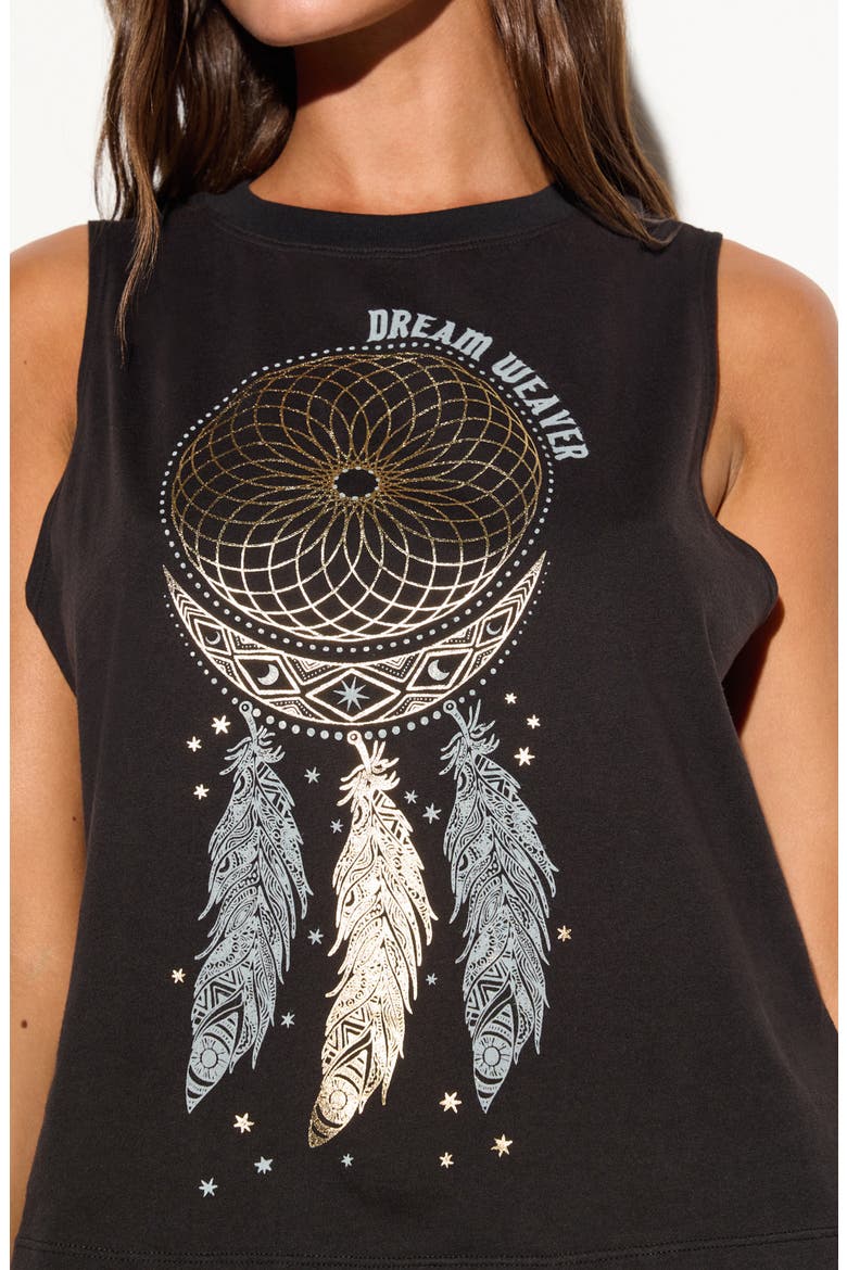 Dream Weaver Vibe Graphic Tank, Alternate, color, BLACK