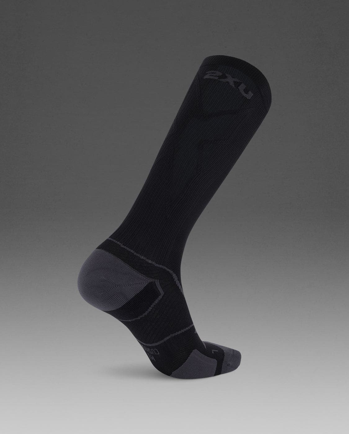 2xu Vectr Cushion Full Length Sock In Black