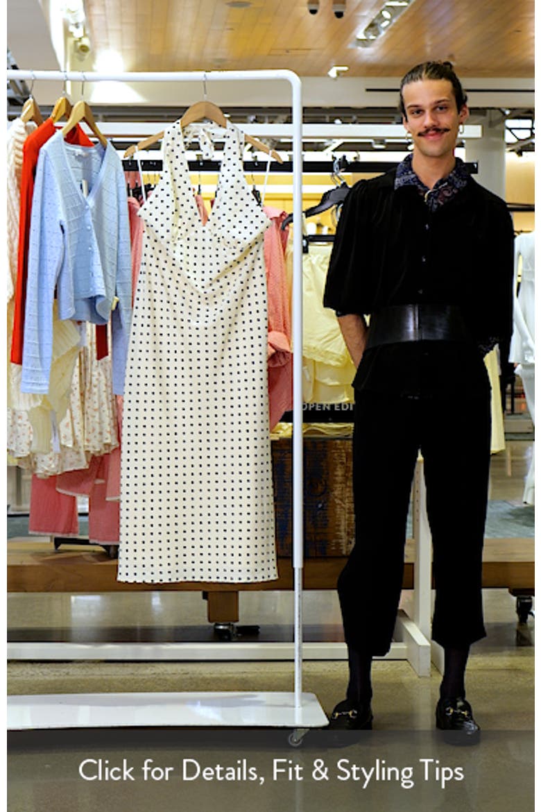 Kimbelle Polka Dot Halter Neck Dress video
