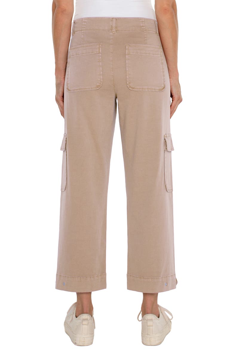 Utility Stretch Twill Crop Cargo Pants, Alternate, color, BISCUIT TAN