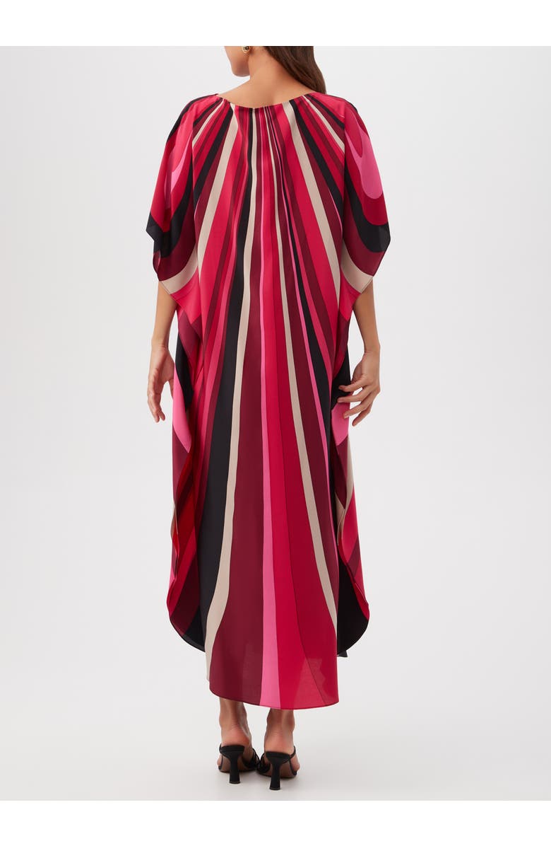 Trina Turk Jalani Maxi Caftan Dress, Alternate, color, Fairy Fuchsia Multi