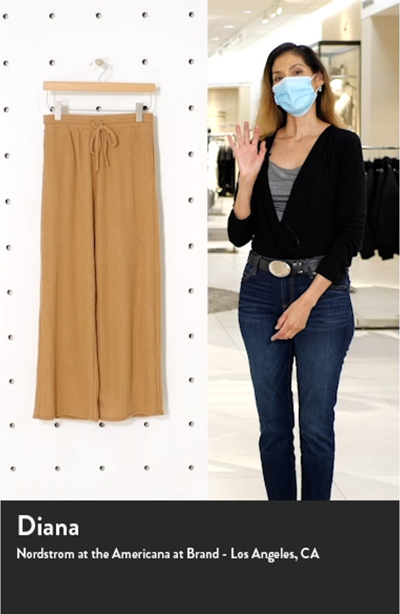 Waffle Knit Wide Leg Pants, sales video thumbnail