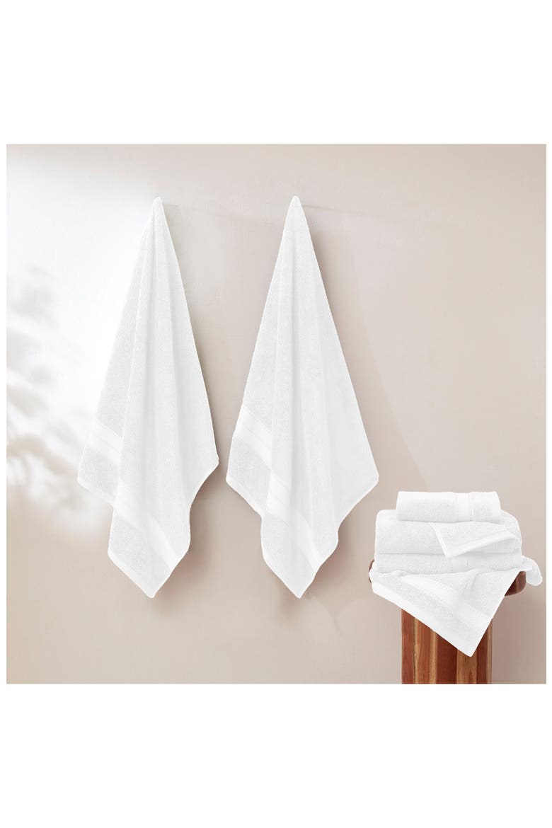 SpunLoft 6-Piece Towel Set, Alternate, color, WHITE