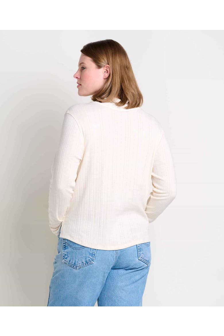 Foothill Pointelle Long Sleeve Turtleneck, Alternate, color, Salt