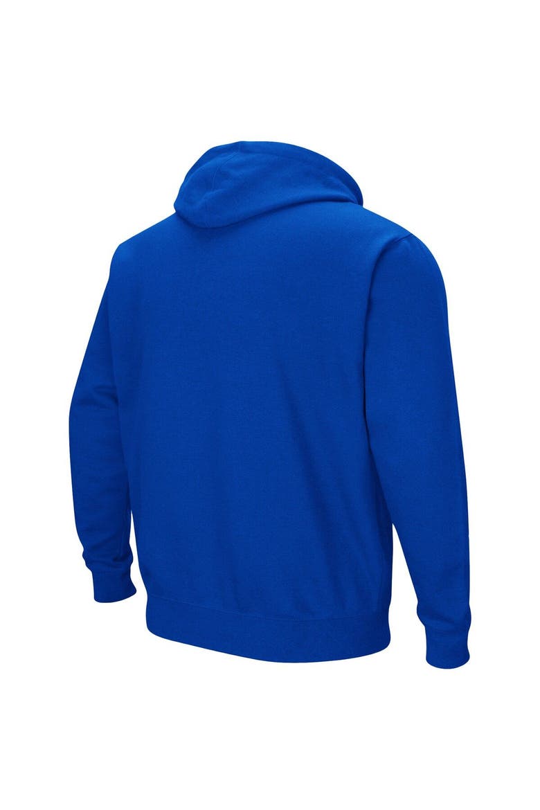 Men's Colosseum Royal Louisiana Tech Bulldogs Arch and Logo Pullover Hoodie, Alternate, color, Royal