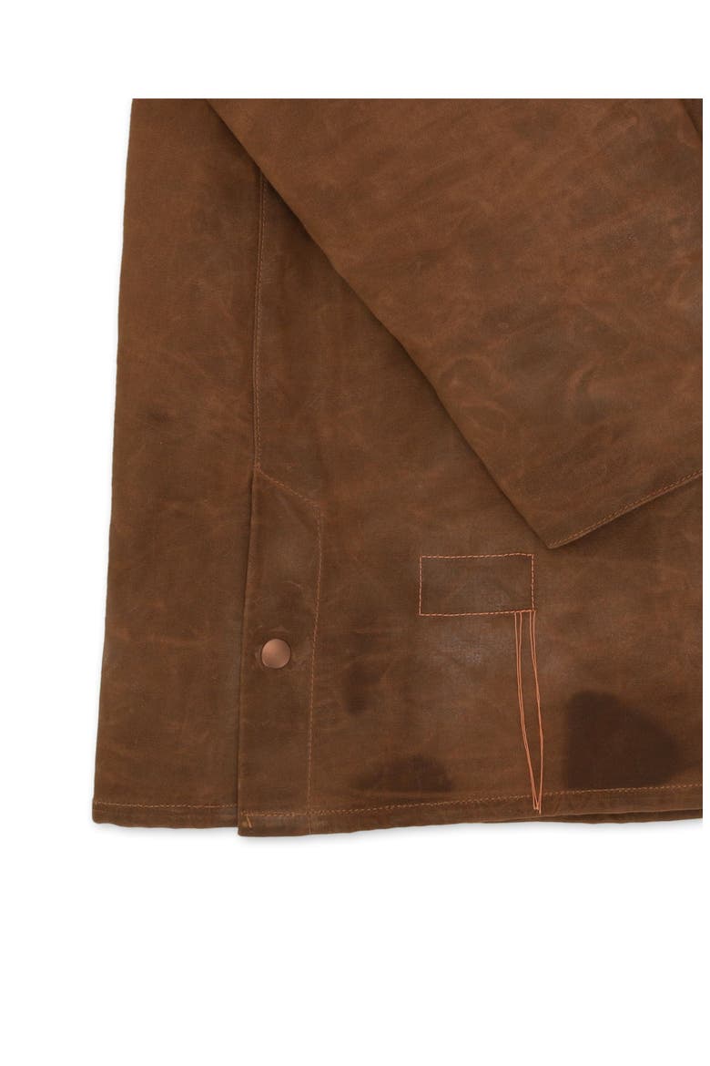 WFloriane Waxed Cotton Jacket, Alternate, color, Brown