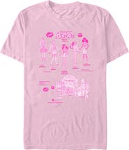 Barbie Men's California Dream and Friends Short Sleeve Graphic T-Shirt