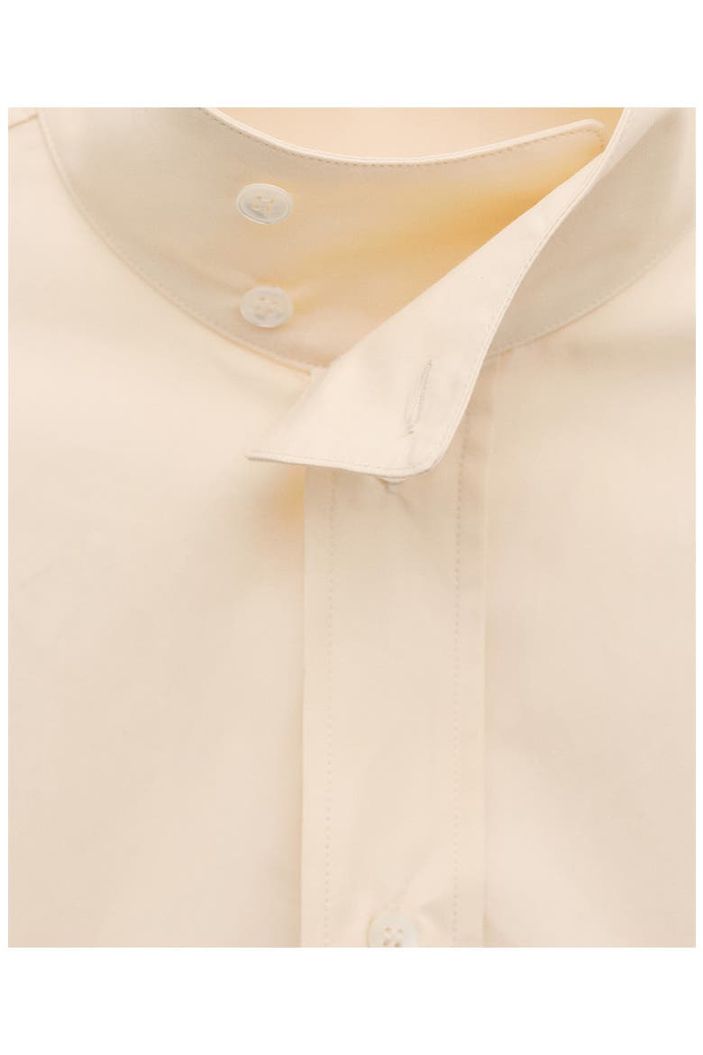 Layered Collar Button-Up Shirt, Alternate, color, YELLOW
