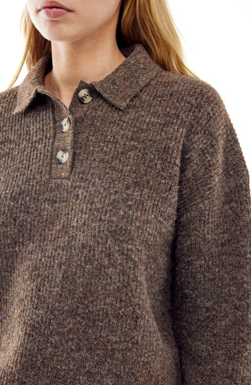 Bdg Urban Outfitters Rib Polo Sweater In Brown