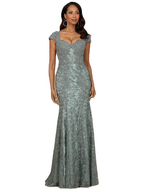 Fitted Lace Mermaid Gown