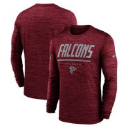 Nike Men's Nike Red Atlanta Falcons Sideline Offensive Transition Velocity Dri-FIT Long Sleeve T-Shirt