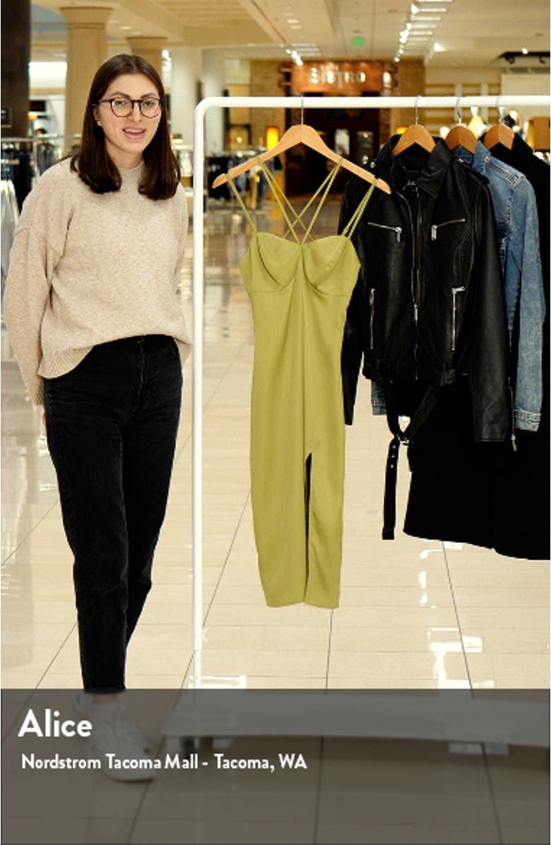 Chic Hour Cutout Cross Strap Cocktail Dress, sales video thumbnail