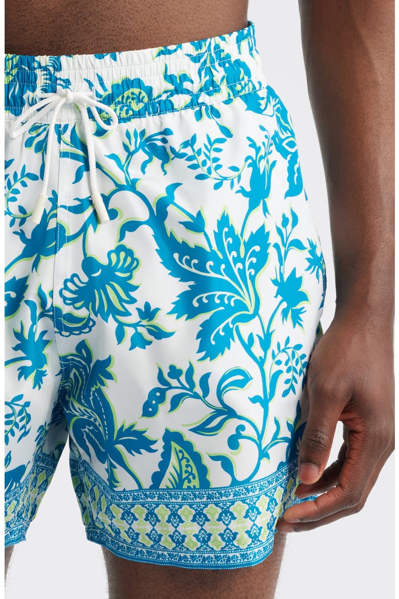 Roma Floral Swim Trunks, Alternate, color, STAMPA F.DO VERDE