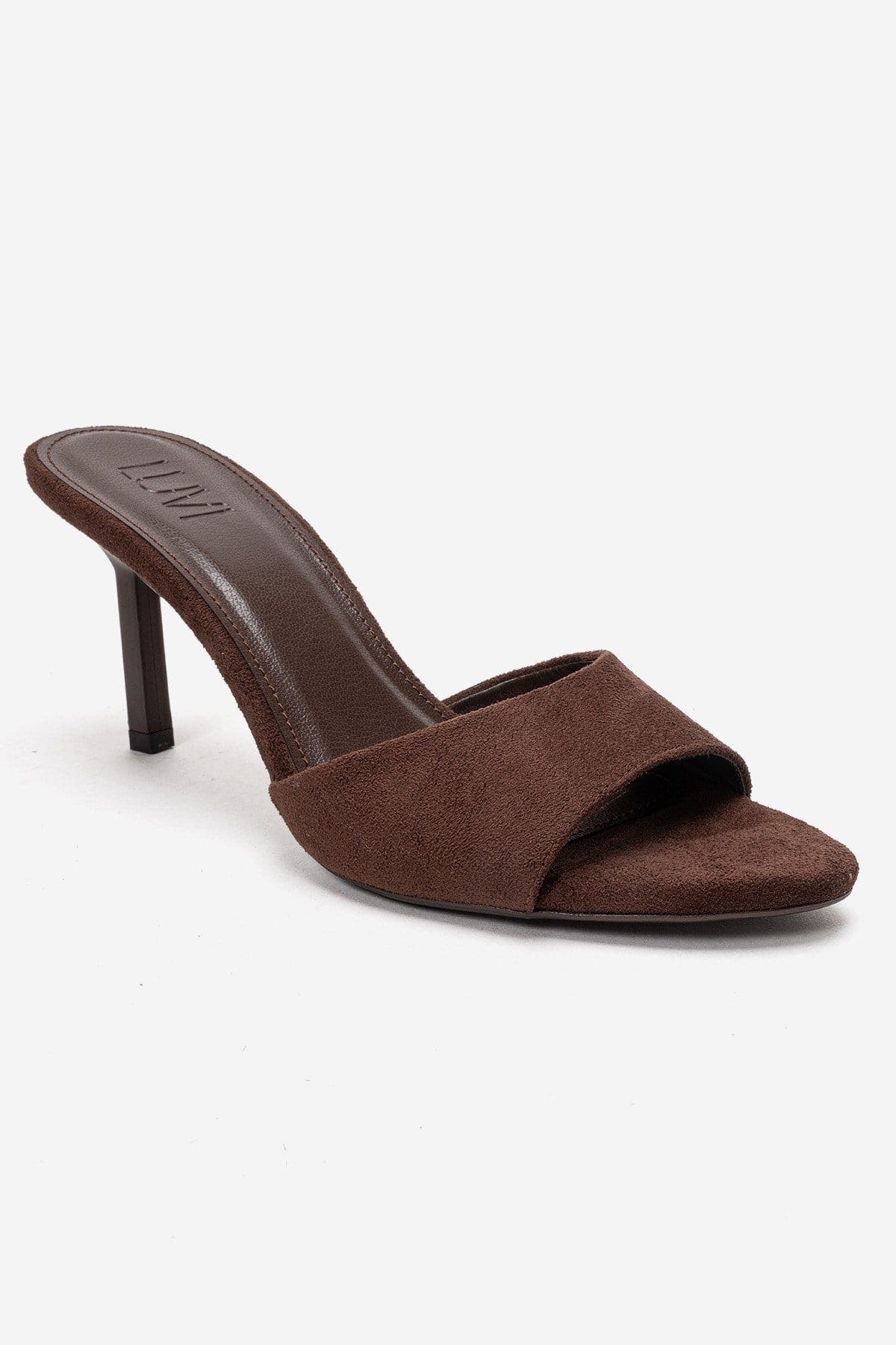 Prologue Shoes Varelan Stiletto Sandal, Alternate, color, Brown Suede