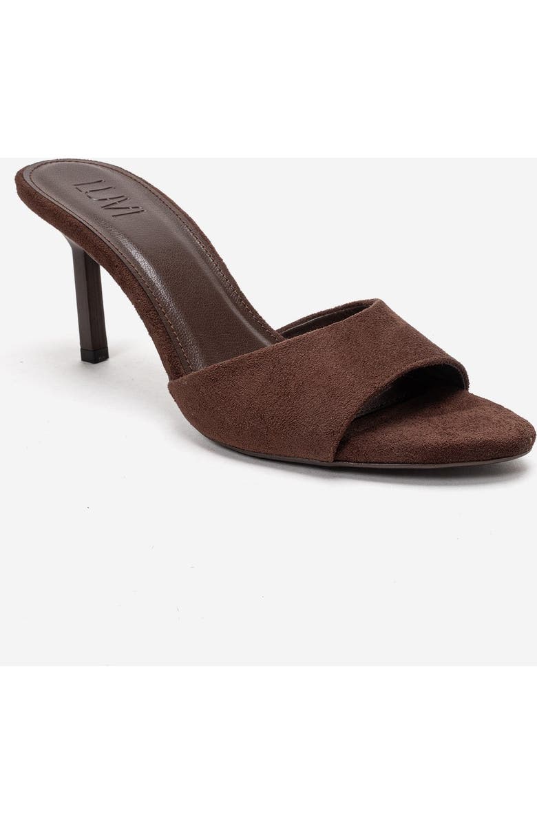 Prologue Shoes Varelan Stiletto Sandal, Alternate, color, Brown Suede