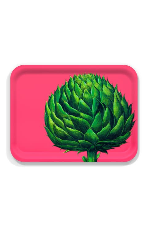 Bunny Maximus Large Rectangular Birchwood Tray - Wood & Melamine