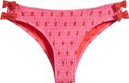 Damson Madder Polka Dot Smocked Bow Bikini Bottoms