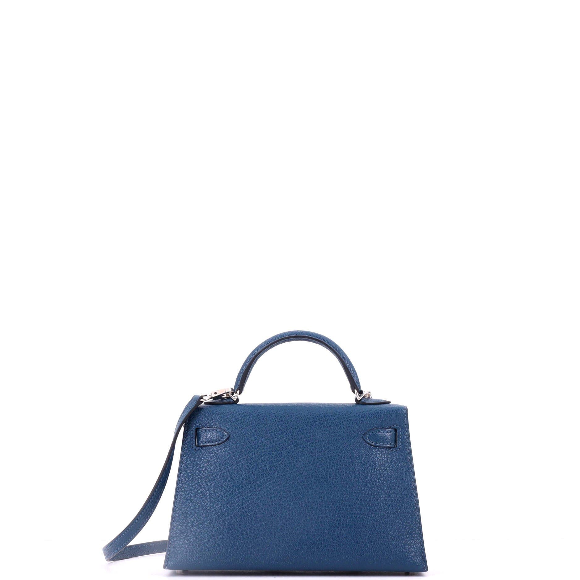 Kelly Mini Ii Bag Verso Chevre Mysore With Palladium Hardware 20, Alternate, color, Blue
