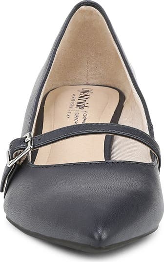 Madelyn Mary Jane Pointed Toe Kitten Heel Pump