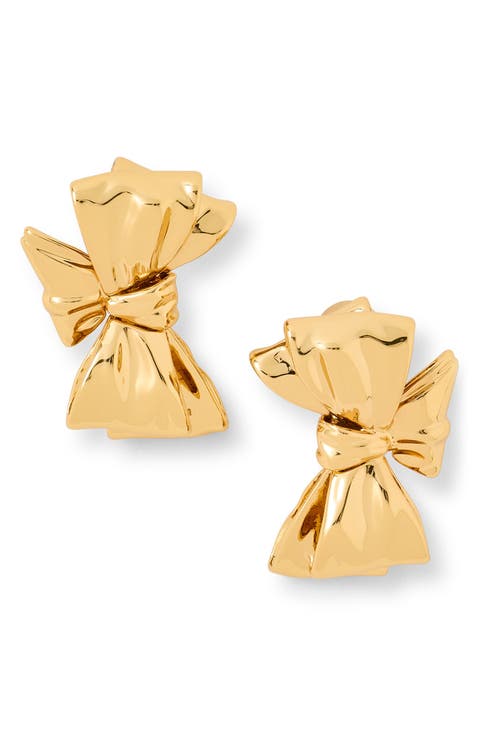 Bow Clip-On Stud Earrings