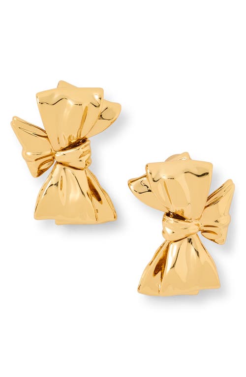 Jennifer Fisher Bow Clip-on Stud Earrings In Brown