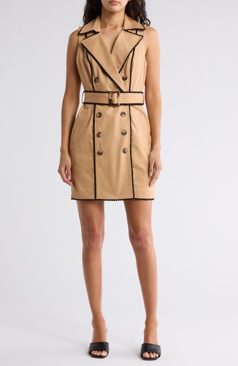 L'AGENCE Hale Trench Minidress, Main, color,