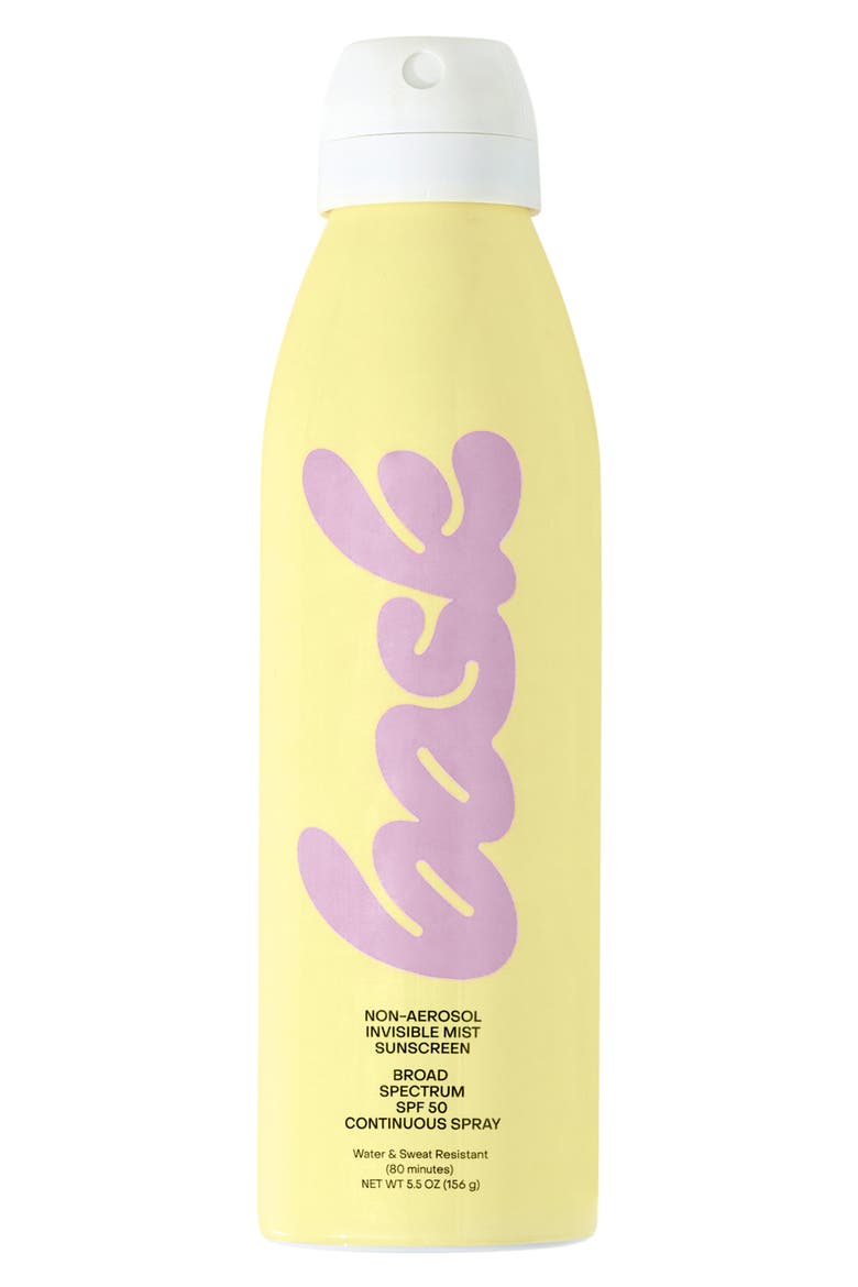 Non-Aerosol Invisible Mist Sunscreen Broad Spectrum SPF 50 Continuous Spray, Main, color, NO COLOR