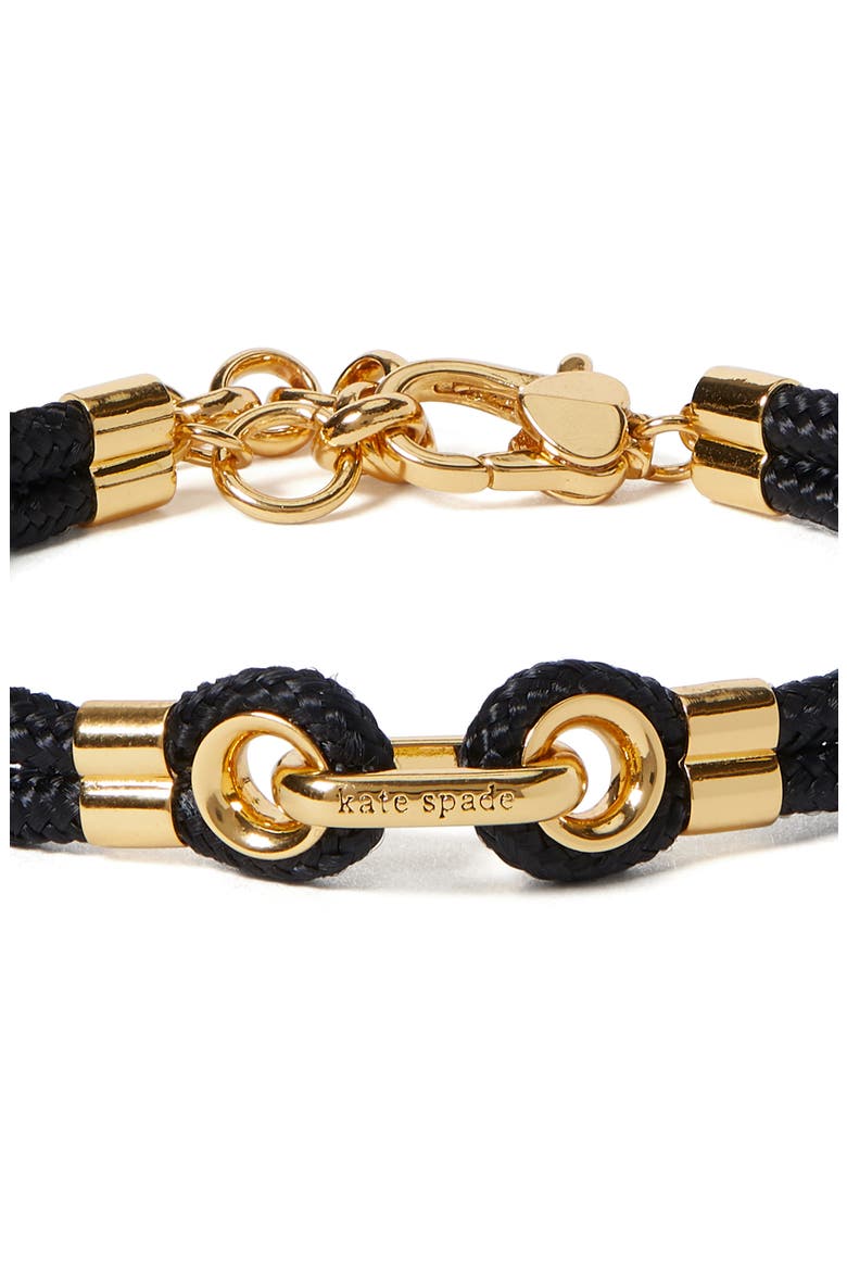know the ropes bracelet, Alternate, color, BLACK