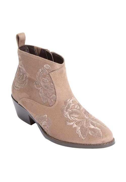 Comfortview The Gwyneth Bootie In Neutral