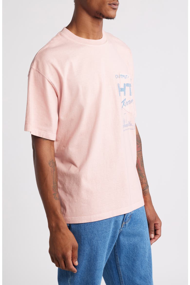 HTG Records Graphic T-Shirt, Alternate, color, PINK