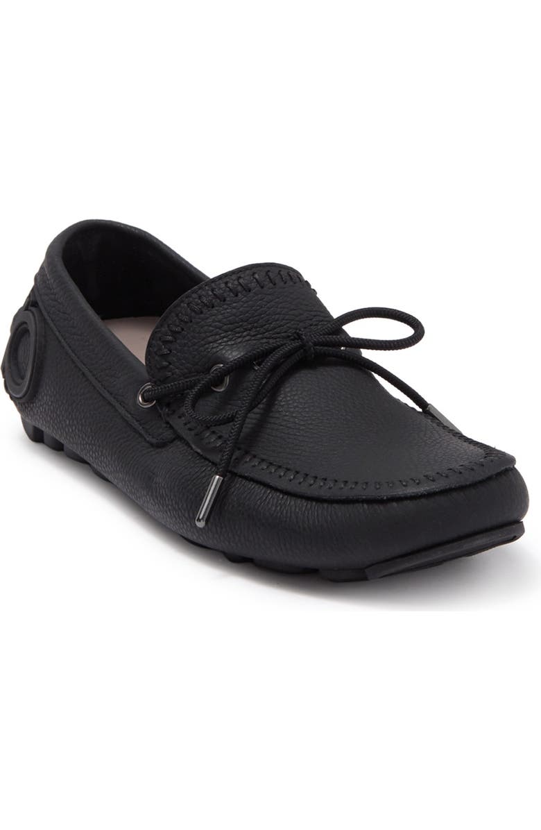 FERRAGAMO Moc Toe Belgian Leather Loafer Slipper, Main, color,