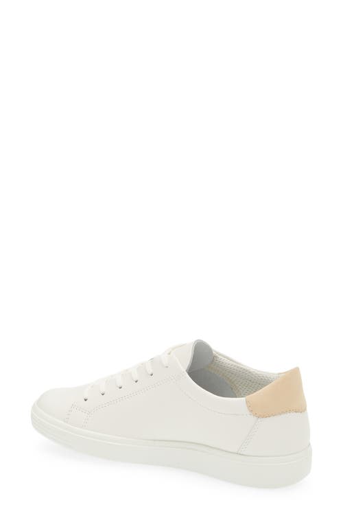 Ecco Classic Low Top Sneaker In White/powder