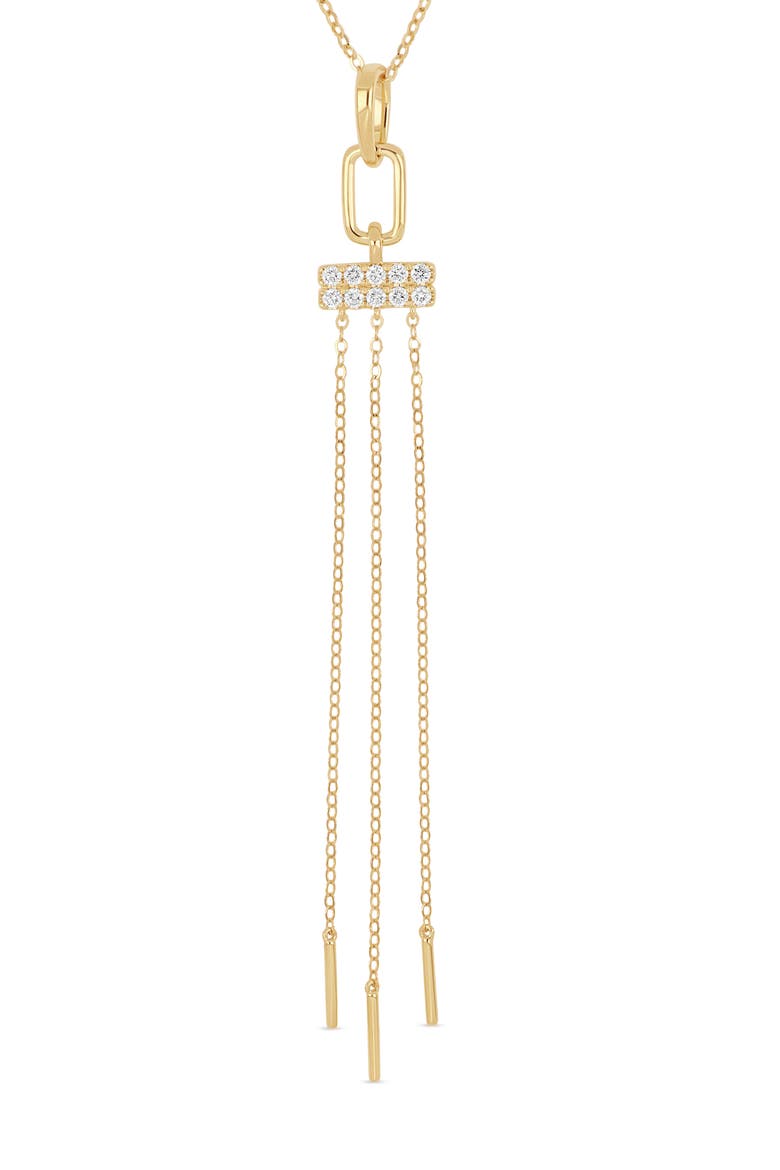 18K Gold Varda Natural Diamond Fringe Drop Necklace (Online Trunk Show), Alternate, color, 18K YELLOW GOLD