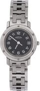 Pre-Owned Hermes Clipper Quartz Watch Stainless Steel 24
