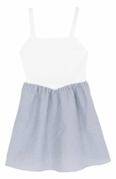 Rare Editions Kids' Stripe Seersucker Dress