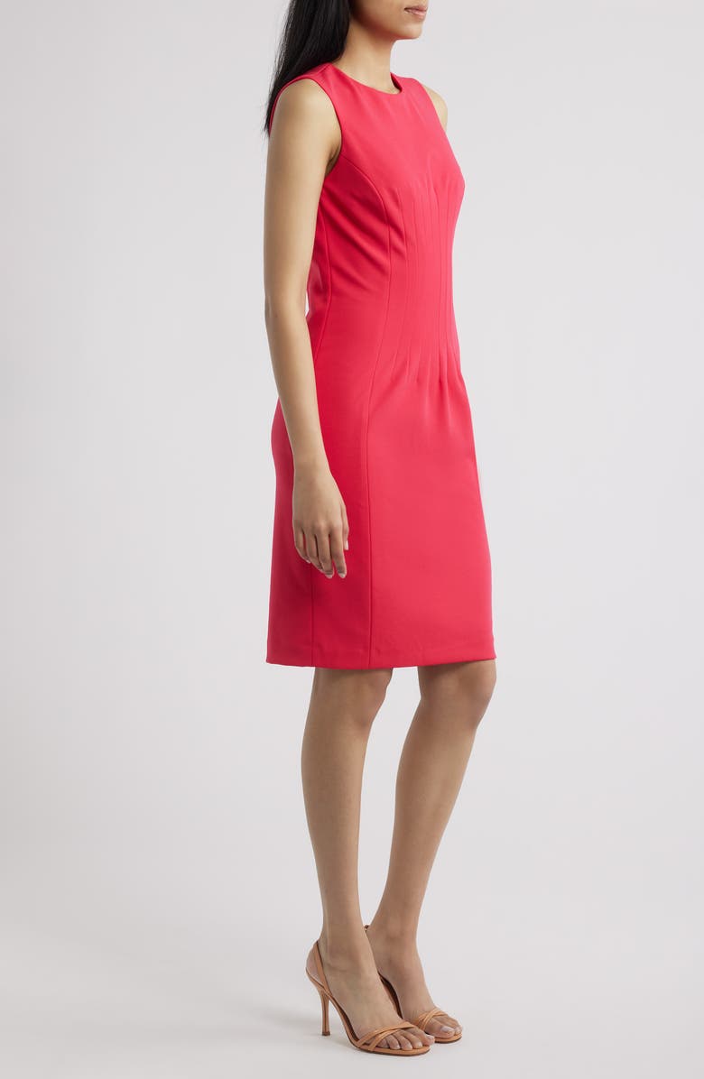 Anne Klein Jewel Neck Sheath Dress, Alternate, color, Grenadine