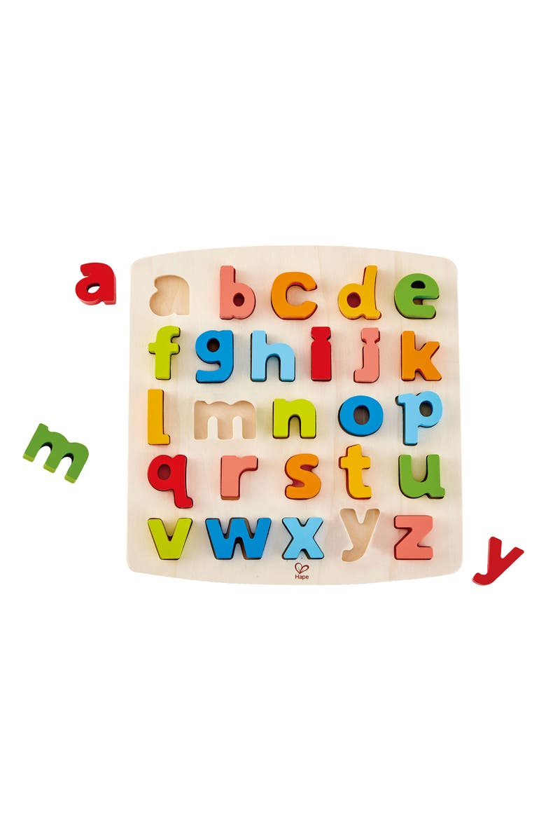 Hape 27-Piece Chunky Lowercase Letters Puzzle, Alternate, color,