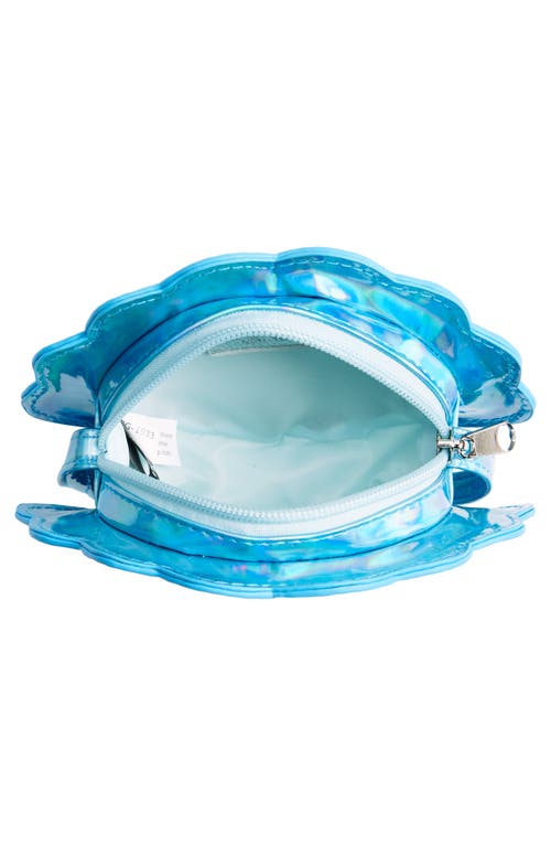 Capelli New York Kids' Seashell Crossbody Bag In Mint Blue