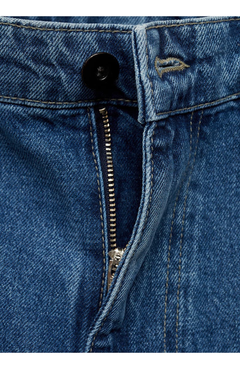 MANGO Relaxed Crop Straight Leg Jeans, Alternate, color,