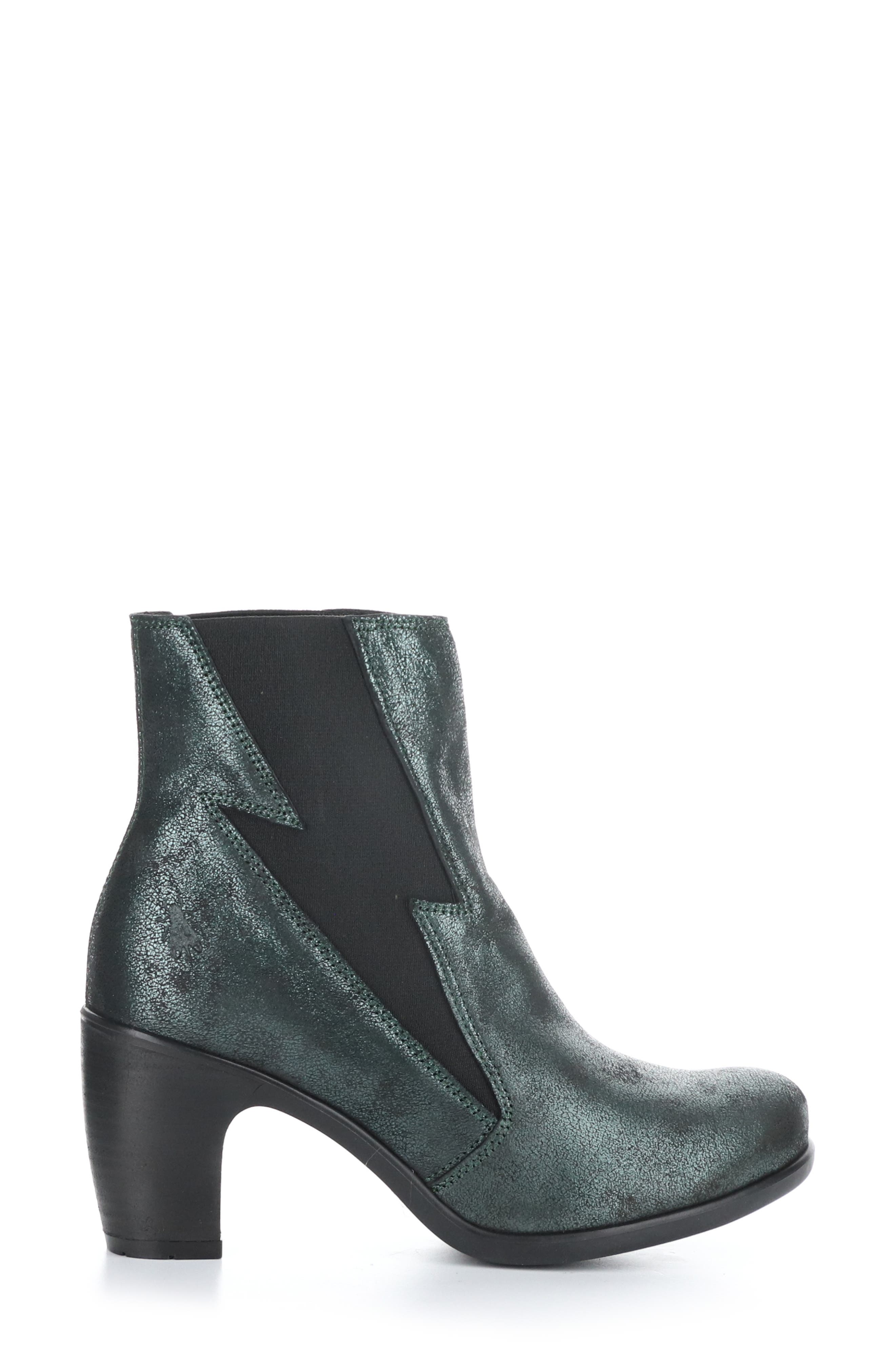 Fly London Kimi Chelsea Boot, Alternate, color, 002 Dark Green Anya