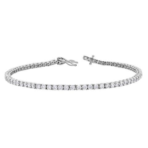 Azora 4 Ct 10K Gold Lab Grown Tennis Bracelet